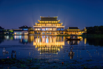 Fototapeta premium Asia China Jiangsu Wuxi Unified Jiayuan Ancient Architecture Scenic Area