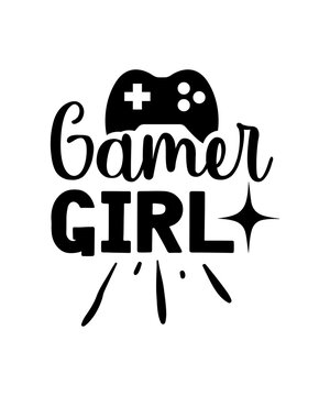 Gamer Girl Svg Design