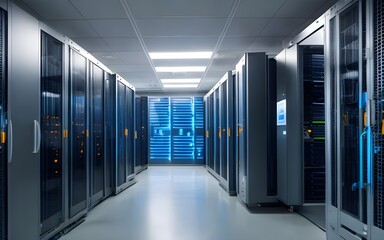 Datacenter's Interior: Exploring the Server Room

Unveiling the Datacenter's Server Room: A Technological Hub of Connectivity and Security
Step into the world of datacenters and witness the impressiv