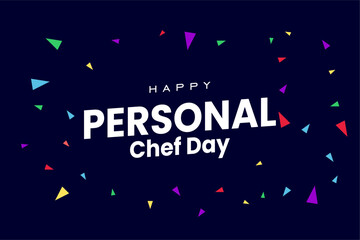 National Personal Chef Day, background template Holiday concept