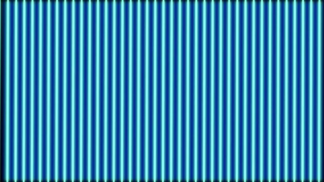 Blue glow vertical linear line motion to left. 2D computer rendering motion graphic