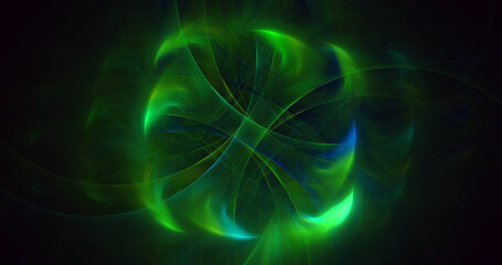 3D rendering abstract circle light background