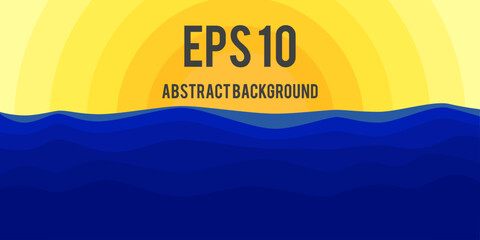 Sunset background for websites, flyers, wallpapers, and print trim.