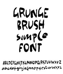 Hand Drawn Dry Brush Font