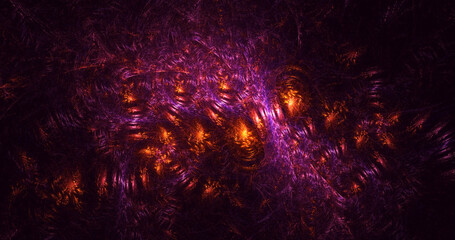 3D rendering abstract fractal light background