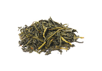 dry tea with white background MADE OF AI