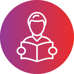 Vector Design Reading Icon Style