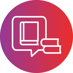 Vector Design Library Chat Icon Style