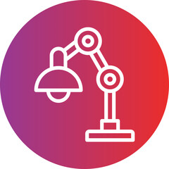 Vector Design Table Lamp Icon Style