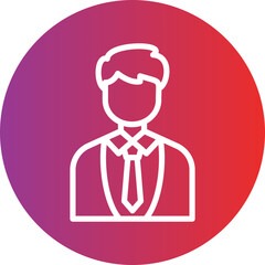 Vector Design CEO Icon Style