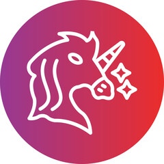 Vector Design Unicorn Icon Style