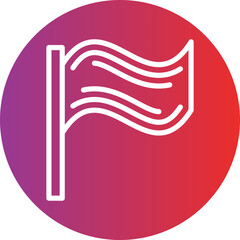 Vector Design Flag Icon Style