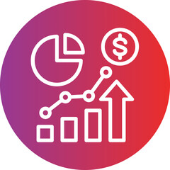 Vector Design Market Statistics Icon Style