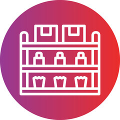 Vector Design Shelves Icon Style