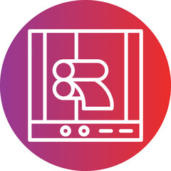 Vector Design Rolling Machine Icon Style