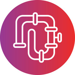 Vector Design Pipeline Icon Style