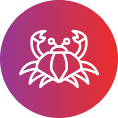 Vector Design Crab Icon Style