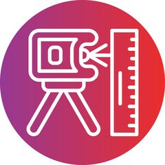 Vector Design Laser Measurer Icon Style