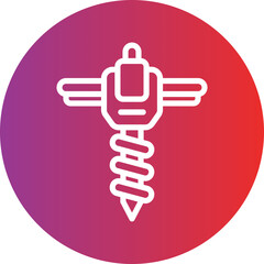 Vector Design Drain Auger Icon Style