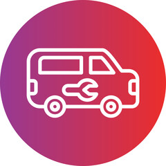 Vector Design Plumber Van Icon Style