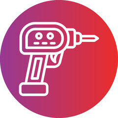 Vector Design Drill Icon Style
