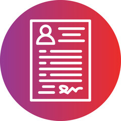 Vector Design Contract Agreement Icon Style
