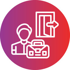 Vector Design Exit Interview Icon Style