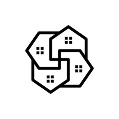 Home building icon design vector illustration