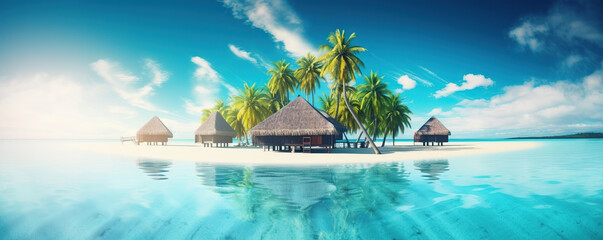 Obraz na płótnie Canvas tropical vacation background 