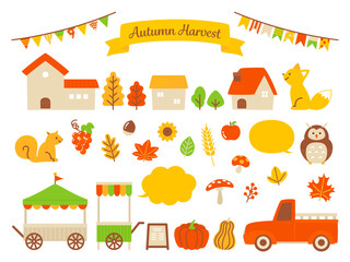  simple illustration of autumn harvest