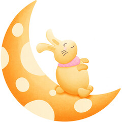 Rabbit on the moon