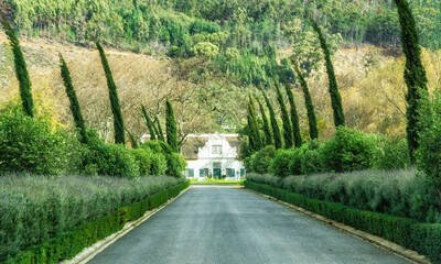 The Grande Provence Heritage Wine Estate is located at Franschhoek in South Africa.