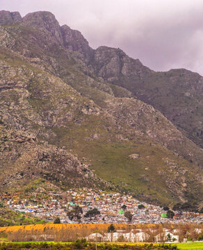 South African township in the rural farm lands