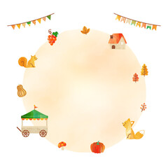  simple illustration of autumn harvest