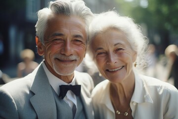 Mature wedding portait. Generative AI., Generative AI