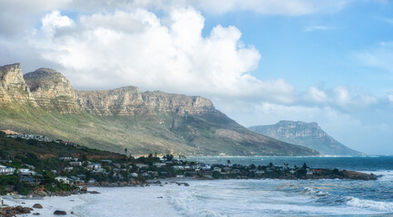 Clifton Beach at Atlantic seaboard located in Cape Town suburbs, South Africa