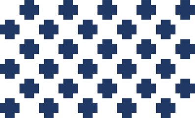 seamless pattern with cross, X cross geometric repeat pattern. Simple subtle seamless blue and white background design on fabric printing or wallpaper or packing print