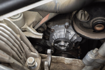 Installed new engine cooling pump in a passenger car