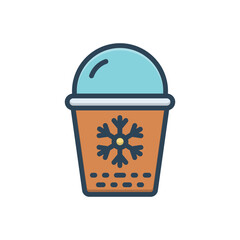 Color illustration icon for constant