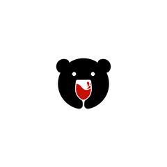 WINE BEAR LOGO DESIGN