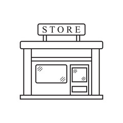 shop icon vector