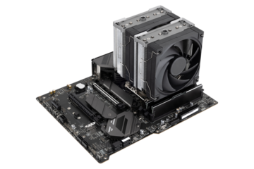 PC motherboard on a white background. Motherboard for personal computer closeup isolated on white background.