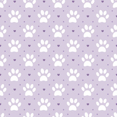 Cats Animals Seamless Pattern Design with Cat Element in Template Hand Drawn Cartoon Flat Illustration