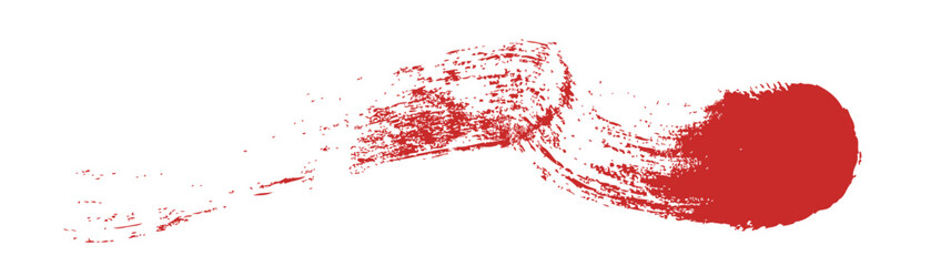 筆の質感　墨　インク　筆模様　波模様筆の筆跡素材。ブラシストローク