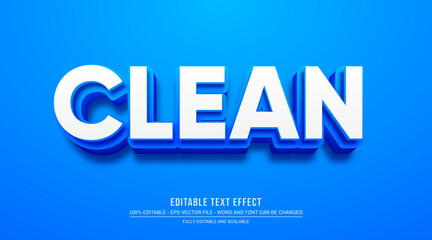 Editable text effect clean