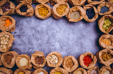 Fototapeta premium spices and herbs. Food background. Spices. Herbs