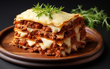 Bolognese Lasagna. Generative AI