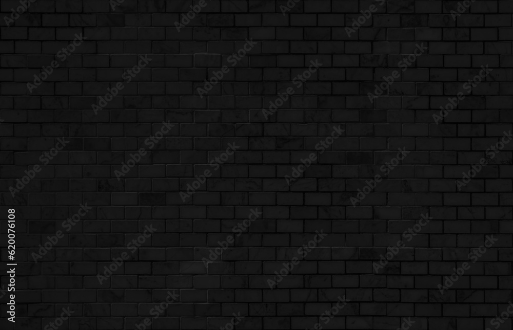 Sticker Dark black ceramic wall and floor tiles mosaic background in bathroom and kitchen. Design pattern geometric with grid wallpaper texture decoration pool. Simple seamless abstract surface grunge.