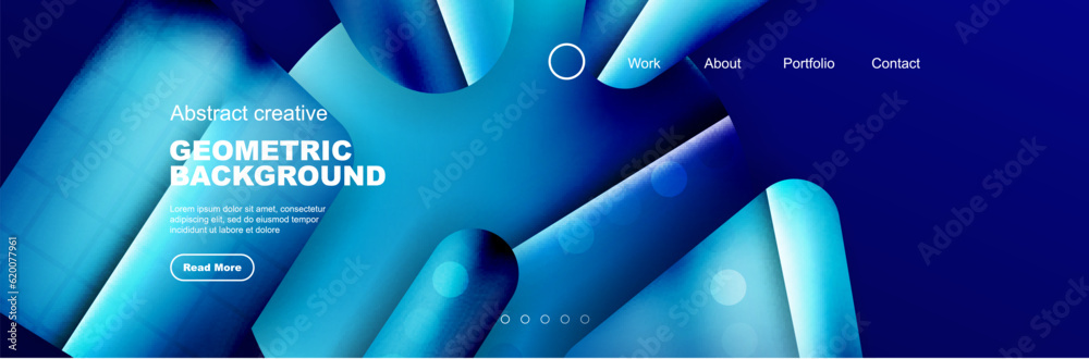 Sticker abstract background for your landing page design. web page for website or mobile app wallpaper