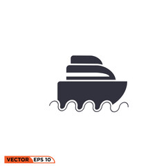 Icon vector graphic of Cruise Ship